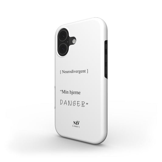 iPhone cover med citat | "Min hjerne danser"