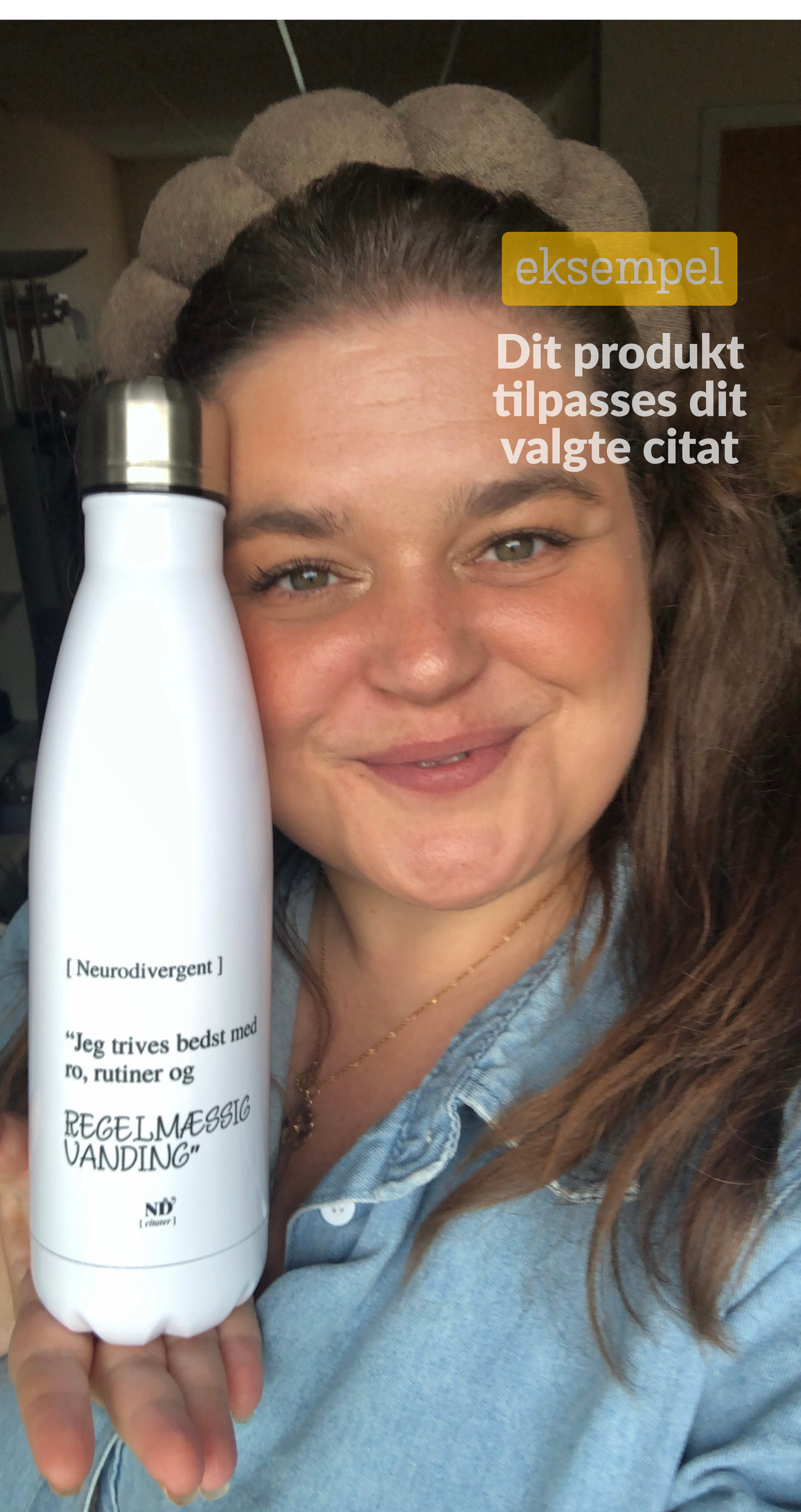 Drikkedunk med citat | "Bag masken"