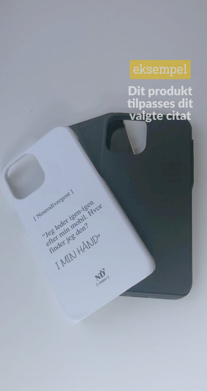 iPhone cover med citat | "Det er ikke en virus"
